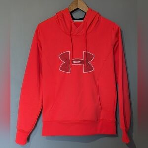 Under Armour Cold Gear Storm Water‎ Resistant Women's Small Neon Pink Hoodie